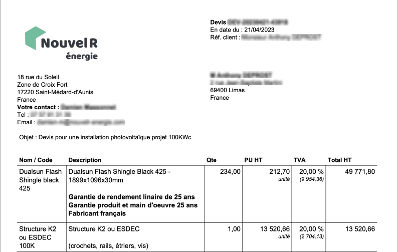 obtenez votre devis personnalisé pour l'installation de panneaux solaires de 100 kw. profitez de l'énergie solaire tout en réduisant vos factures d'électricité. contactez-nous pour une estimation gratuite et explorez les avantages d'une énergie renouvelable durable.