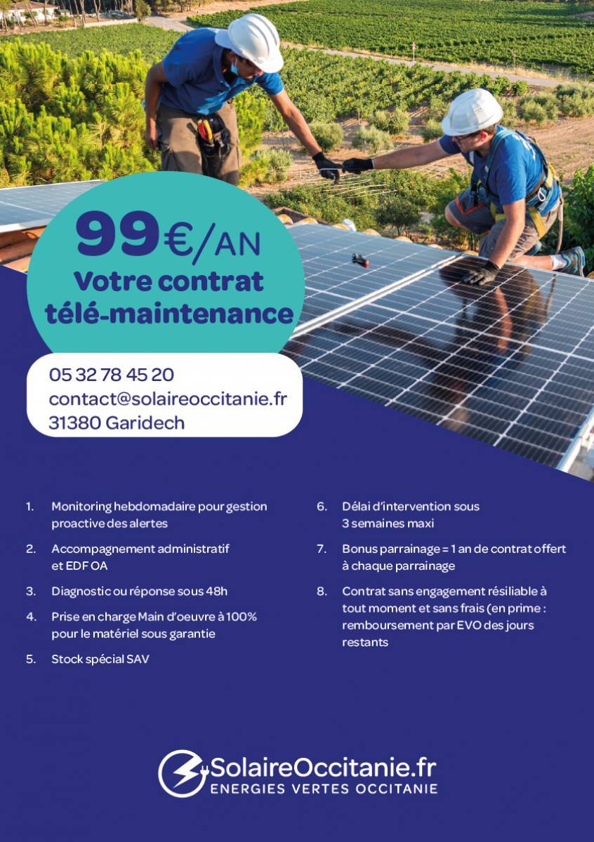 découvrez l'importance de la maintenance solaire pour optimiser vos installations photovoltaïques. assurez le bon fonctionnement de vos panneaux solaires et prolongez leur durée de vie grâce à nos conseils et services spécialisés.
