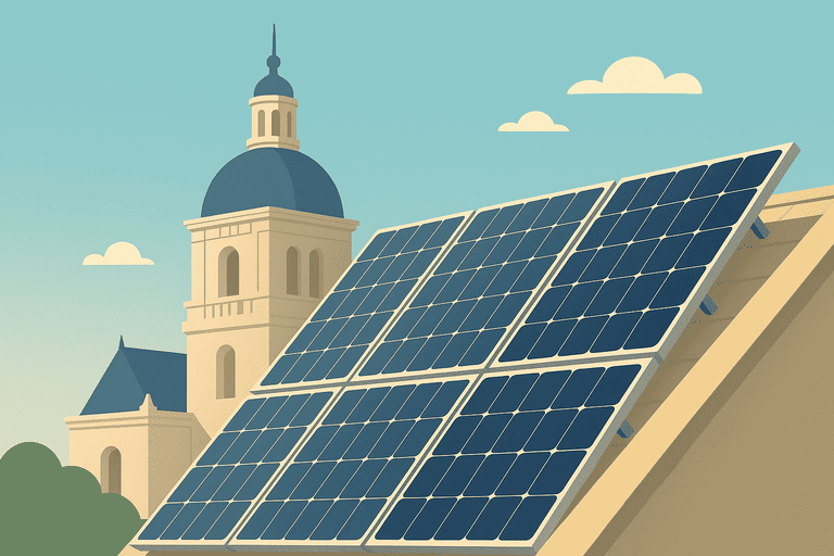 d&eacute;couvrez comment les panneaux solaires peuvent &ecirc;tre int&eacute;gr&eacute;s aux b&acirc;timents historiques, alliant pr&eacute;servation du patrimoine et modernit&eacute; &eacute;nerg&eacute;tique. explorez les solutions innovantes pour b&eacute;n&eacute;ficier d'une &eacute;nergie renouvelable tout en respectant l'architecture et l'histoire.